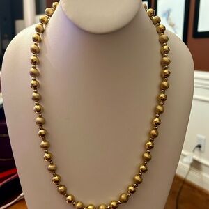 Vintage Napier Gold Beaded Necklace